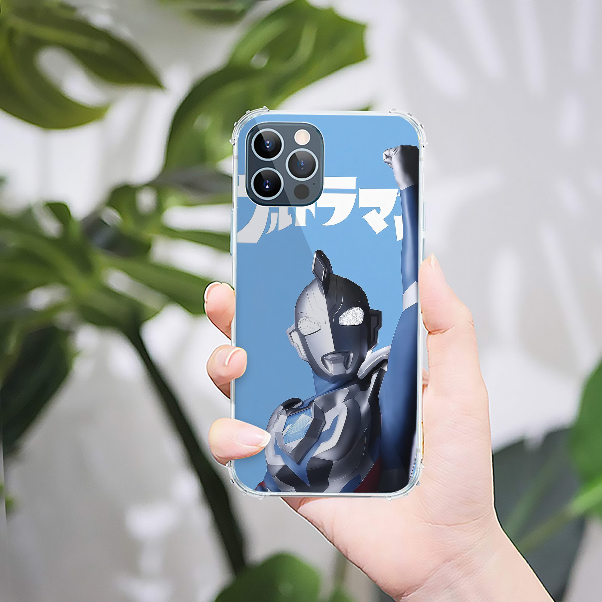 （画像用） ウルトラマン Ultraman 【iPhone 12シリーズ対応】透明スマホケース（クリアソフトケース）